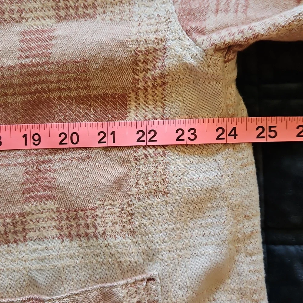We The Free Keep It Cozy Shirt Pink Quilted Look, Large, Oversized, Southwestern - Picture 8 of 10